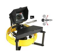 Telecamera Endoscopica, Endoscopio industriale di scarico della fotocamera fognaria con 4,3 pollici IPS Telecamera di ispezione del tubo fognario a colori con1 6 GB TF Carta DVR IP68(30m)