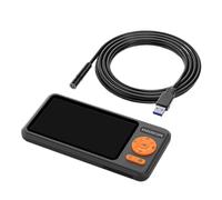 Telecamera endoscopica, Endoscopio industriale Schermo da 4,5'' HD1080P USB Periscopio for ispezione auto Scatta foto Cavo 5 metri(8MM Single)