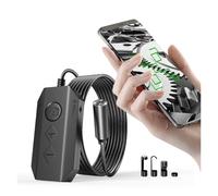 Telecamera endoscopica, Focus Auto Wireless Endoscope Fotocamera 11.2mm WiFi Borescope con batteria 2600mAh108 0P HD. Telecamera del serpente semirigido(10m)