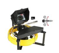 Telecamera Endoscopica, Fotocamera fognaria, telecamera di ispezione dei tubi fognari con 1 6 GB TF Carta Dvr Endoscopio industriale di scarico fognario IP68 5600MHA Batteria 4.3 pollici IPS(20m)