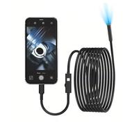 Telecamera endoscopica HD 1920x1440P. Boroscopio flessibile impermeabile IP67 con 8 LED regolabili, cavo rigido da 5 m. Fotocamera endoscopica per cellulare compatibile con Android, iPhone e PC