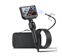 Telecamera endoscopica industriale bidirezionale da 5 pollici a 360° 1080P 8, mm 6 con lente singola e doppia, periscopio for tubi di automobili(1m,5inch 8.5mm dual len)