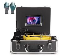 Telecamera endoscopica industriale con obiettivo HD 1080P, 6 luci LED, cavo da 15 m, schermo da 7 '' per tubi, fognature, ispezioni condotti - ideale per idraulici e proprietari di case
