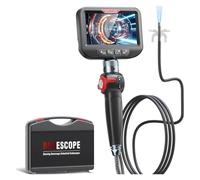 Telecamera endoscopica industriale con sterzo a 360°, 8 mm, 1080P, for ispezione di tubi del motore dell'auto, video, boroscopio, IP67, impermeabile(H408B-1M)