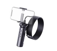 Telecamera endoscopica industriale WiFi con doppia lente 1080P HD impermeabile rigida for ispezione a serpente(5m,8mm Rigid Black)