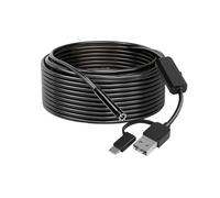 Telecamera endoscopica professionale for la visione subacquea con connessione di interfaccia 3 in 1 e luci a 8 LED Endoscopio impermeabile for pesci(10M)