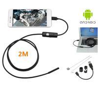 TELECAMERA ENDOSCOPICA SONDA PER ISPEZIONE USB 2MT 6 LED ANDROID PC IMPERMEABILE