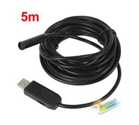 TELECAMERA ENDOSCOPICA USB FLESSIBILE TELECAMERA FOTO ISPEZIONE 4 LED 5 MT SONDA