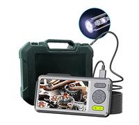 Telecamera endoscopio endoscopio wireless con schermo da 5 '' 1080P Telecamera di ispezione a doppia lente con LED IP67 impermeabile Snake Camera con zoom 32 GB TF Card Specchi di ispezione Strumenti