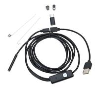 Telecamera endoscopio impermeabile 6 LED USB regolabile ispezione flessibile periscopio telecamere endoscopio per telefono PC LED boroscopio luce