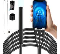 Telecamera endoscopio impermeabile IP 67 6 luci LED telecamera di ispezione USB cavo boreskop tipo C 2 metri per telefono Android e iOS ANESOK App 23020