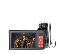 Telecamera endoscopio industriale con schermo HD da 4,3 pollici, periscopio impermeabile IP67 da 5,5 mm con 6 LED semi-rigido a serpente fotocamera per tubo (obiettivo singolo G60)