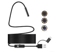 Telecamera endoscopio-ispezione, 8 mm 1200P periscopio 5 metri 3 in 1 telefono cellulare computer IP67 periscopio industriale, per Android e iOS-smartphone