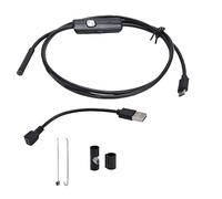 Telecamera endoscopio USB 5,5 mm Klatata, endoscopio di ispezione con luce a LED, fotocamera serpente per l'ispezione del motore automobilistico fognario di scarico dei tubi, uso (2m （6,6 piedi）)