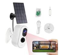 Telecamera esterna solare - Sicurezza interna senza fili, audio a due vie | Telecamera di visione interna, sicurezza ad alta definizione 1080p Video Smart Monitoraggio Home Protection