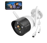 ✅Telecamera Esterno Wireless 1080P Videocamera Sorveglianza con Visione Notturna