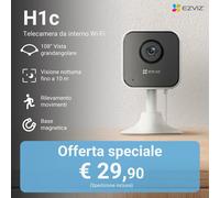 Telecamera Ezviz H1C Da Interno Con Audio Bidirezionale Base Calamitata FHD