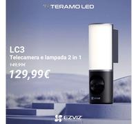 Telecamera EZVIZ LC3 2K 4MP Lampada Da Esterno Visione Notturna A colori