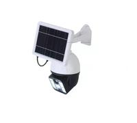Telecamera Finta Luce Pannello Solare Faretto Dissuasore Sicurezza