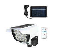 Telecamera Finta Pannello Solare Con Sensore Di Movimento 66 Led Faretto