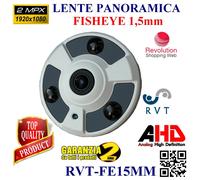 Telecamera Fisheye AHD 2MPX 1080P 1.5mm Filtro Meccanico GRANDANGOLO FULL HD
