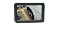 Telecamera for auto con doppia lente da 5 pollici, telecamera for visione frontale laterale, angolo ruotabile, monitor for angolo cieco con interruttore video(Left Side Black)