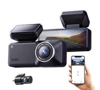 Telecamera for auto DVR con doppia lente 4K 2160P UHD da 3 pollici, WiFi, APP mobile, registrazione traccia GPS, videoregistratore con rilevamento del movimento tramite sensore G