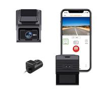Telecamera for auto nascosta 4G WiFi 2K, DVR for auto con schermo IPS 2.0, supporta il controllo tramite app, FHD 1440P, doppia lente anteriore e posteriore 1080P, con riproduzione del registro GPS.