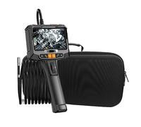 Telecamera For Endoscopia Industriale Con Sterzo A 360 Gradi Doppia Fotocamera Schermo HD Da 5 "Allarme Ad Alta Temperatura Endoscopio Periscopio Impermeabile(1.5m,8mm single lens)