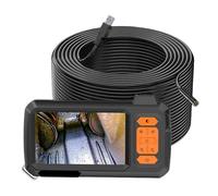 Telecamera For Endoscopio Schermo Da 4,3 Pollici Sostituibile Cavo Rigido Da 1-100 Metri HD1080P Obiettivo Da 8MM Ispezione Tubo Periscopio USB LED 2600mAh Telecamera Ispezione Professionale(3.5m)