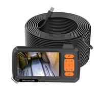 Telecamera for endoscopio, schermo da 4,3 pollici sostituibile Cavo rigido da 1-100 metri HD1080P Obiettivo da 8 mm Ispezione del tubo Periscopio USB LED per fognature/tubazioni/automotive(30M)