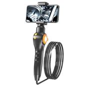 Telecamera for ispezione auto con endoscopio industriale rotante a 360 gradi con LED, visibilità delle condutture industriali, adatta(3 meter,6.2mm)