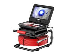 Telecamera for ispezione di tubi e scarichi fognari IPS da 10" con endoscopio, contatore contametri, DVR, schermo AHD 1080P, registrazione video, immagine 5X, boroscopio(30M)