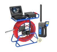 Telecamera For Ispezione Di Tubi Fognari Con Cavo Da 9 Mm Contatore IPS 512 Hz E 10 Pollici + A Serpente For Pareti Condotte Autolivellanti Impermeabile Resistente All'Usura(80 m,With 512HZ Locator)