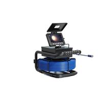 Telecamera for ispezione tubi con trasmettitore 512 + registrazione autolivellante + endoscopio video for fognatura e scarico DVR da 5 pollici(50m)