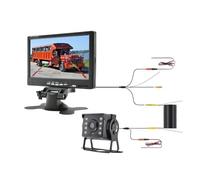 Telecamera for retromarcia for auto for parcheggio for camion Monitor HD for rimorchio impermeabile a LED 9-36V con schermo da 7" Installazione semplice(700A-MBUS-15M)