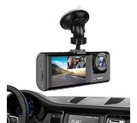 Telecamera Frontale Per Cruscotto 'auto - Schermo IPS Nero 1080P, Telecamera Di Guida Compatta Wireless, Videoregistratore Grandangolare Regolabile | Compagno Di Guida Efficiente E Sicuro Per Gli