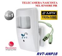Telecamera Full HD 2 MP 3.6 mm dentro a finto sensore Pir con UTC 4 tecnologie