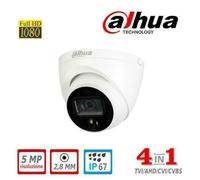 Telecamera HD CVI 5MP 2.8mm PIR Active Deterrence Dome Dahua - HAC-ME1500E-LED