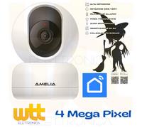 Bravo Telecamera Motorizzata Amelia Wi-Fi 4MP, Audio Bidirezionale, Giorno&Notte, Human Body Detection, App Smart Life. SD 64 GB - VARIO 92902916