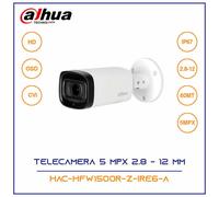 TELECAMERA HDCVI VARIFOCALE DAHUA 2.7- 12 mm 5 MP HAC-HFW1500R-Z-IRE6-A