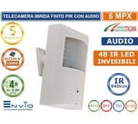 TELECAMERA IBRIDA FINTO PIR 4IN1 5 MP 3.7mm 48 IR LED INVISIBILI SONY STARVIS