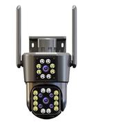 Telecamera impermeabile for esterni IP HD PTZ zoom 8X tre obiettivi tre schermi protezione di sicurezza videocamera CCTV(8MP add 64G Card)