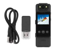 Telecamera indossabile per le forze dell'ordine, mini body cam 1080P con rilevamento del movimento, registrazione in loop e batteria a lunga durata,