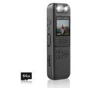 Telecamera indossabile, videocamera HD 1080P per la polizia, clip girevole indossabile per forze dell'ordine, sicurezza, guardie, casa, attività