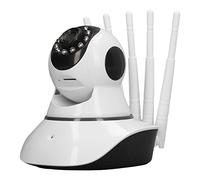 Telecamera Intelligente a 5 Antenne, Telecamera di Sicurezza Interna per Bambini/anziani, Telecamera per Animali Domestici con Archiviazione Multipla, Rilevamento del Movimento, Regolazione Remota