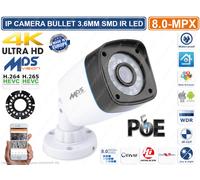 TELECAMERA IP 8.0 MPX MEGAPIXEL VIDEOANALISI 4K ULTRA HD 3.6 mm ONVIF POE