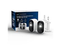 TELECAMERA IP ARLO E3 HD 2-CAMS + 2X Mounts, da Interno ed esterno, Funzione visione notturna, Microfono integrato, Sistema di alimentazione: Accumulatore