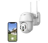 IP Cam Dome x Esterno WI-FI Motorizzata Telecamera Onvif FULL HD Registra Audio
