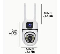 TELECAMERA IP CAM PTZ WIFI CAMERA DOME WIRELESS ESTERNO SPEED ZOOM DUAL LENTS
